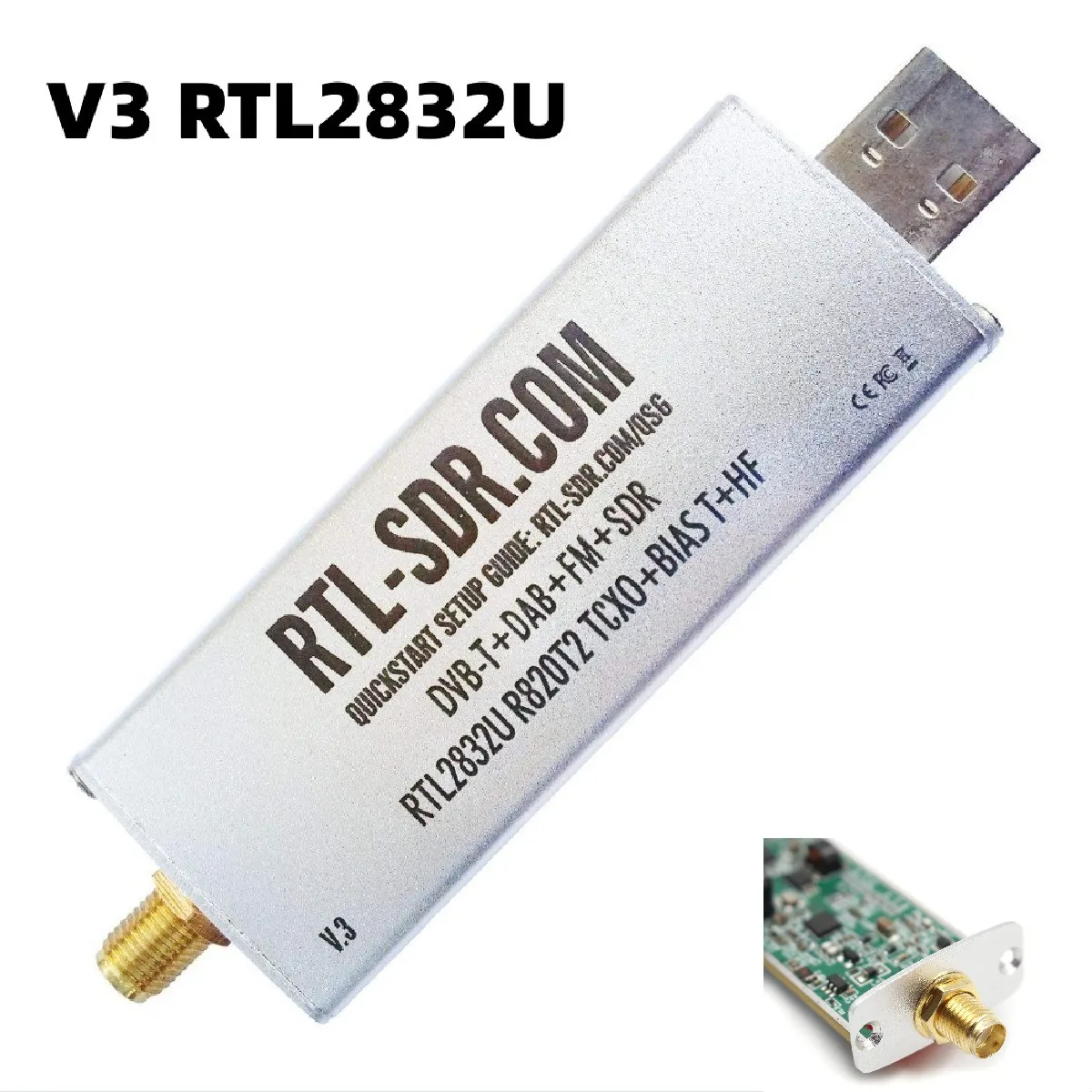 RTL-SDR блог RTL SDR V3 RTL2832U 1PPM TCXO HF BiasT SMA программно определяемое радио (только список
