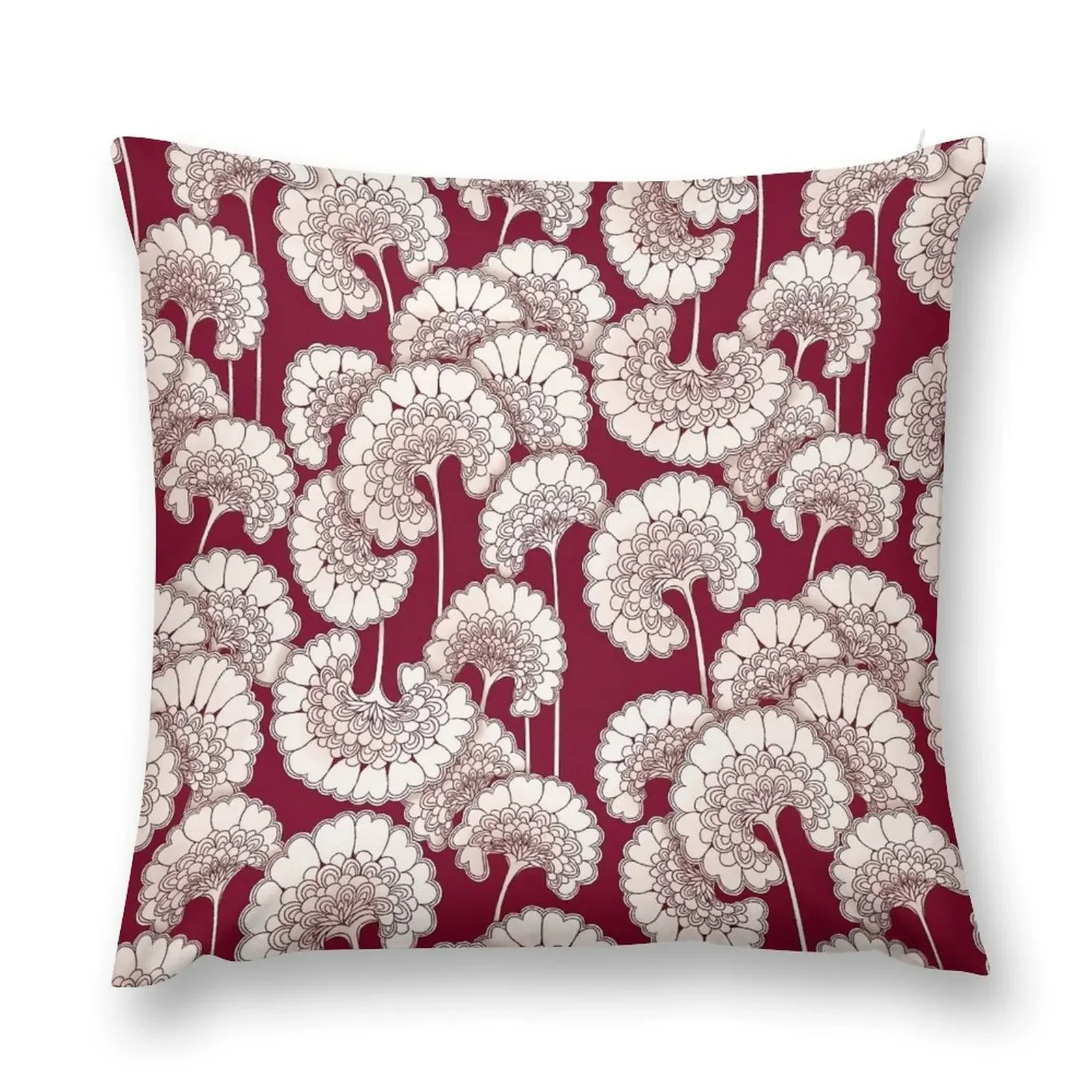 Фото Florence Broadhurst Inspired Design - Красная декоративная подушка, роскошные аксессуары для дома, эластичный чехол для подушки для дивана №2