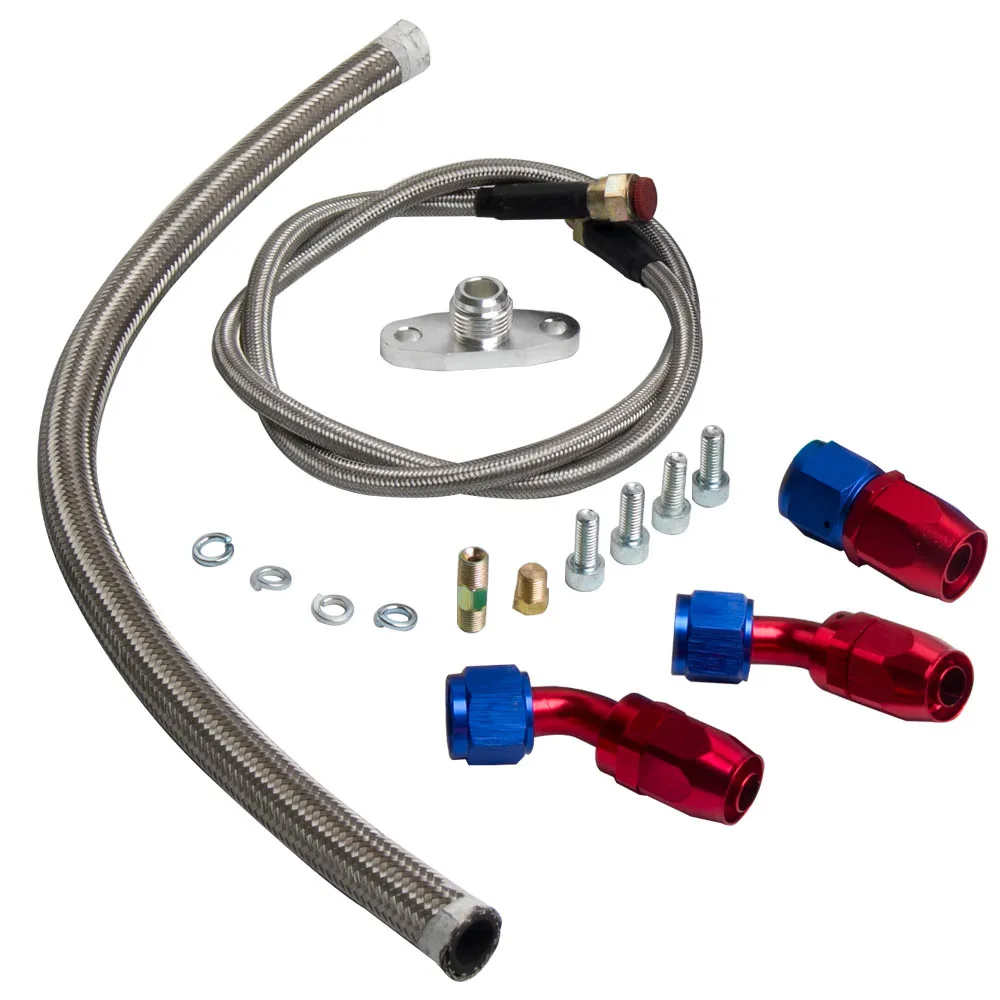 GT3076R GT3037 GT30 4-BOLT Фланец 500HP Турбозарядное устройство + комплект масляной и