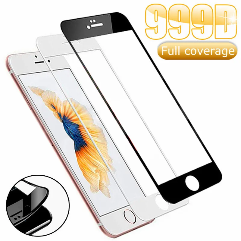

999D Protective Tempered Glass For iPhone 7 8 6 6S Plus SE 2020 Glass Screen Protector iPhone X XS 11 Pro Xs Max XR Glass Film