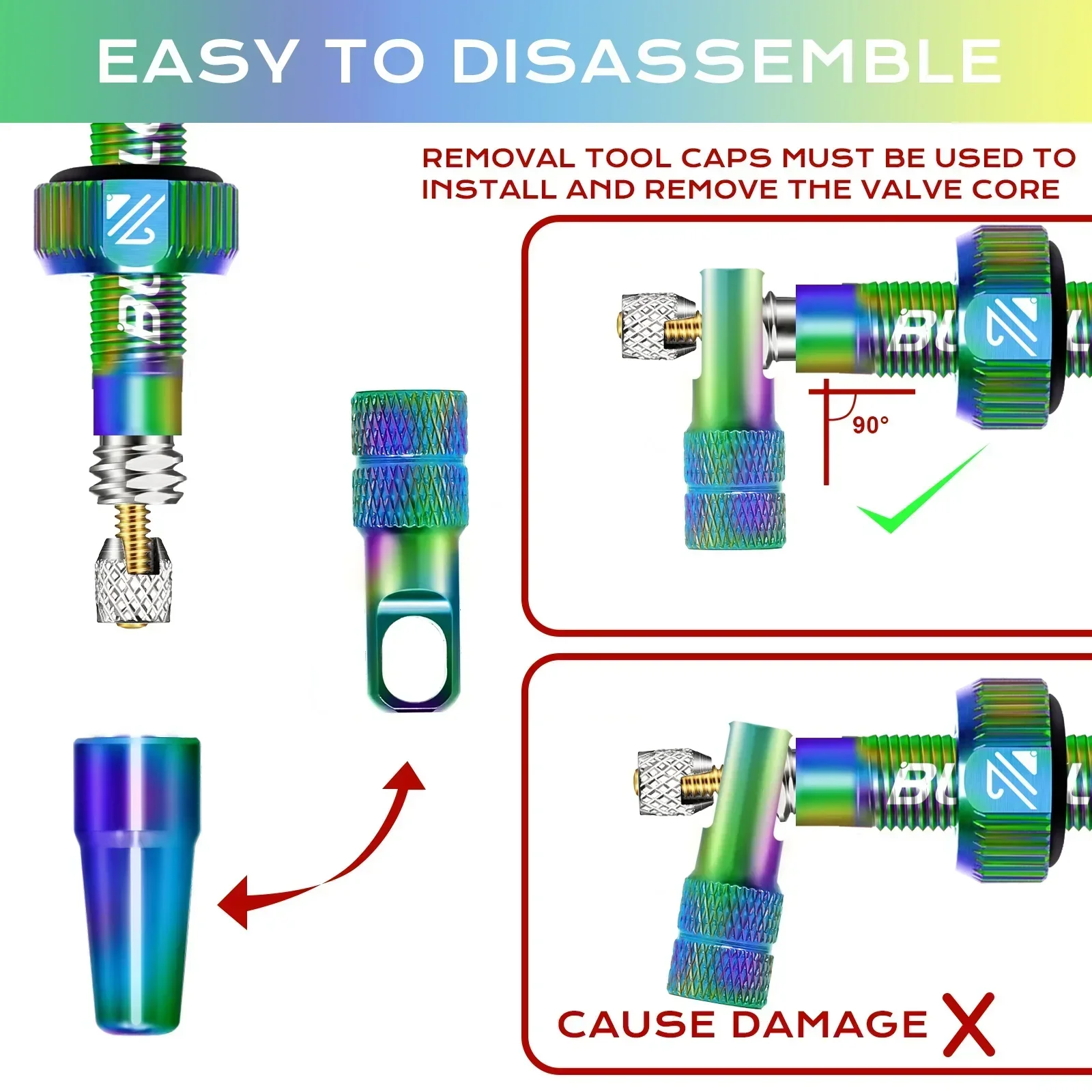 BUCKLOS велосипедный клапан бескамерный 40 мм шток Presta дорожный MTB велосипед 60
