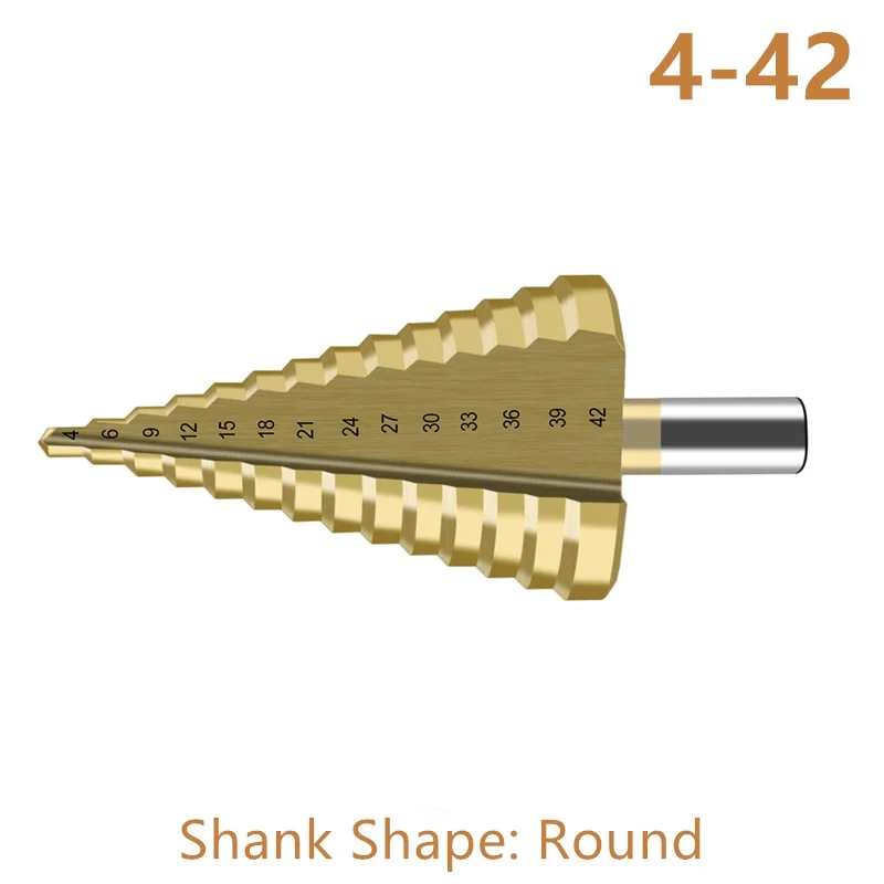 4-32 4-42 мм HSSTitanium ступенчатое