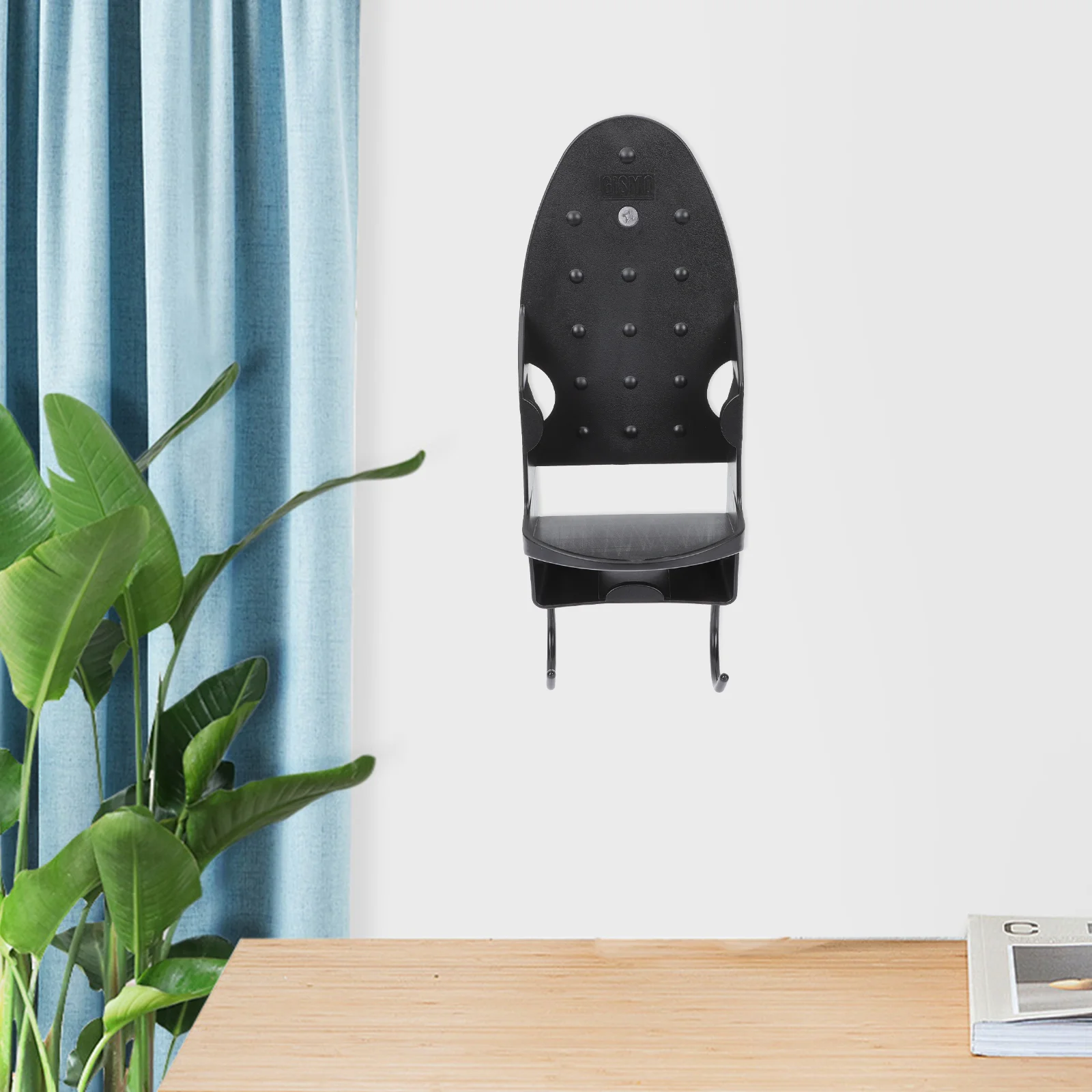 

Wall Mount Ironing Board Holder Hanging Ironing Board Rack With Hook For Bathroom Laundry Room Black