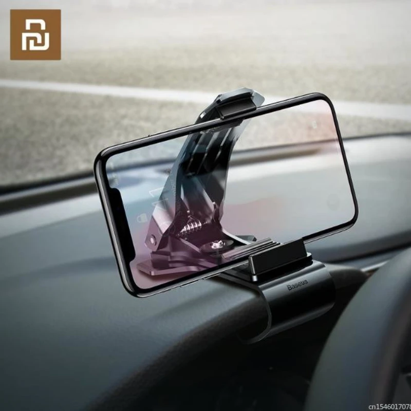 

2022 Youpin Baseus Dashboard Car Phone Holder Universal Mount Cradle Cellphone Clip GPS Bracket Mobile Phone Holder Car Stand