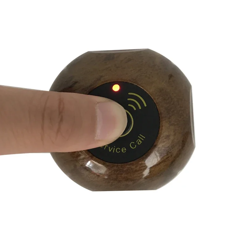 Дистанционный передатчик QWICALL ong беспроводная система 10 кнопок вызова коричневая