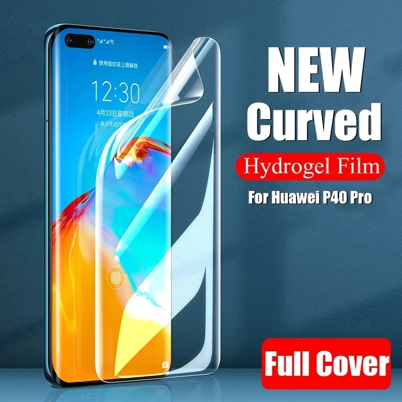 Гидрогелевая пленка 2 шт. для Huawei P50 P40 P30 P20 P10 Lite Pro Plus Защита экрана P Smart 2020 2019 2018 Z не