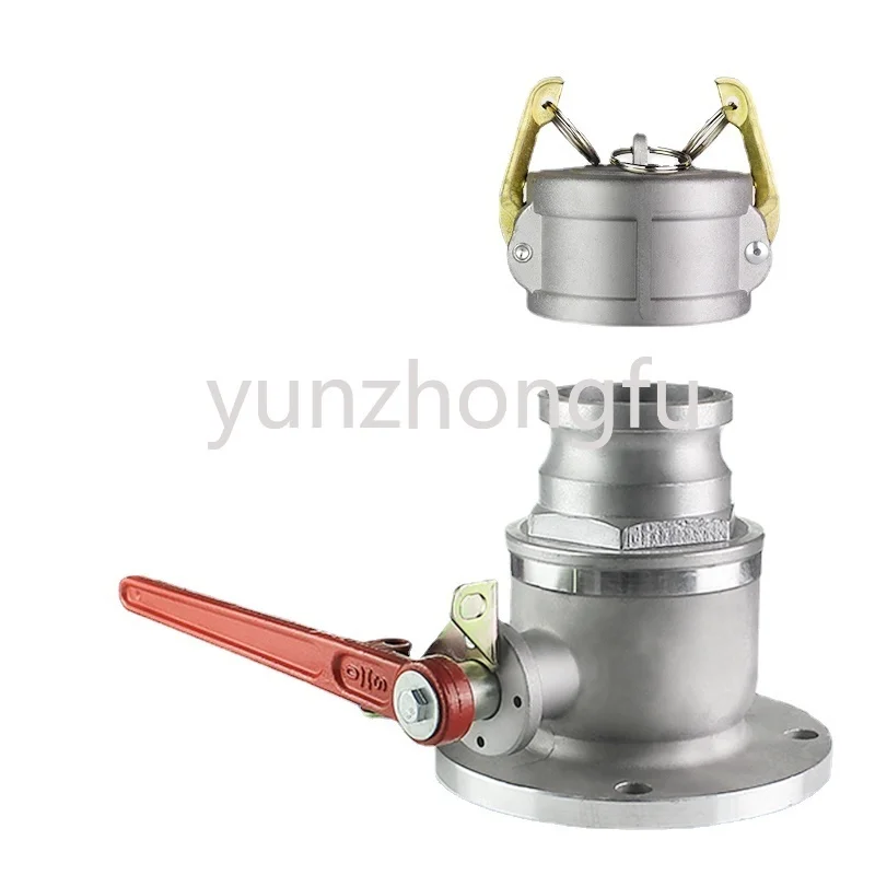 

Round Flange One-Way Ball Valve Aluminum Alloy Flanged Ball Valve Oil Tank Truck Oil Discharge Port Gas Station Accessories