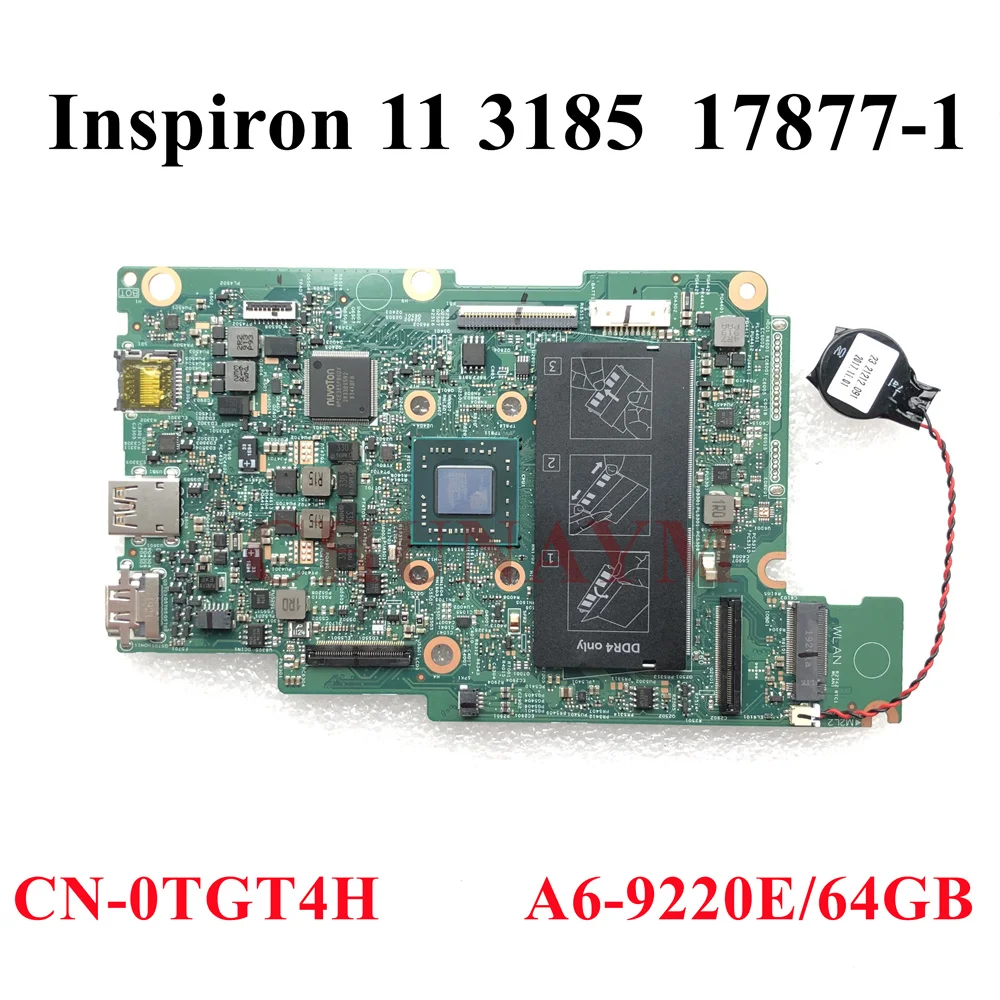 Новинка 17877-1 Вт/Φ 64 Гб SSD для dell Inspiron Series 11 &quot3185 Материнская плата ноутбука