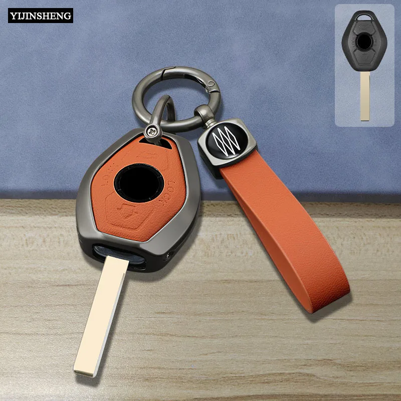 Чехол для автомобильного ключа из цинкового сплава + искусственная кожа BMW 3 5 7