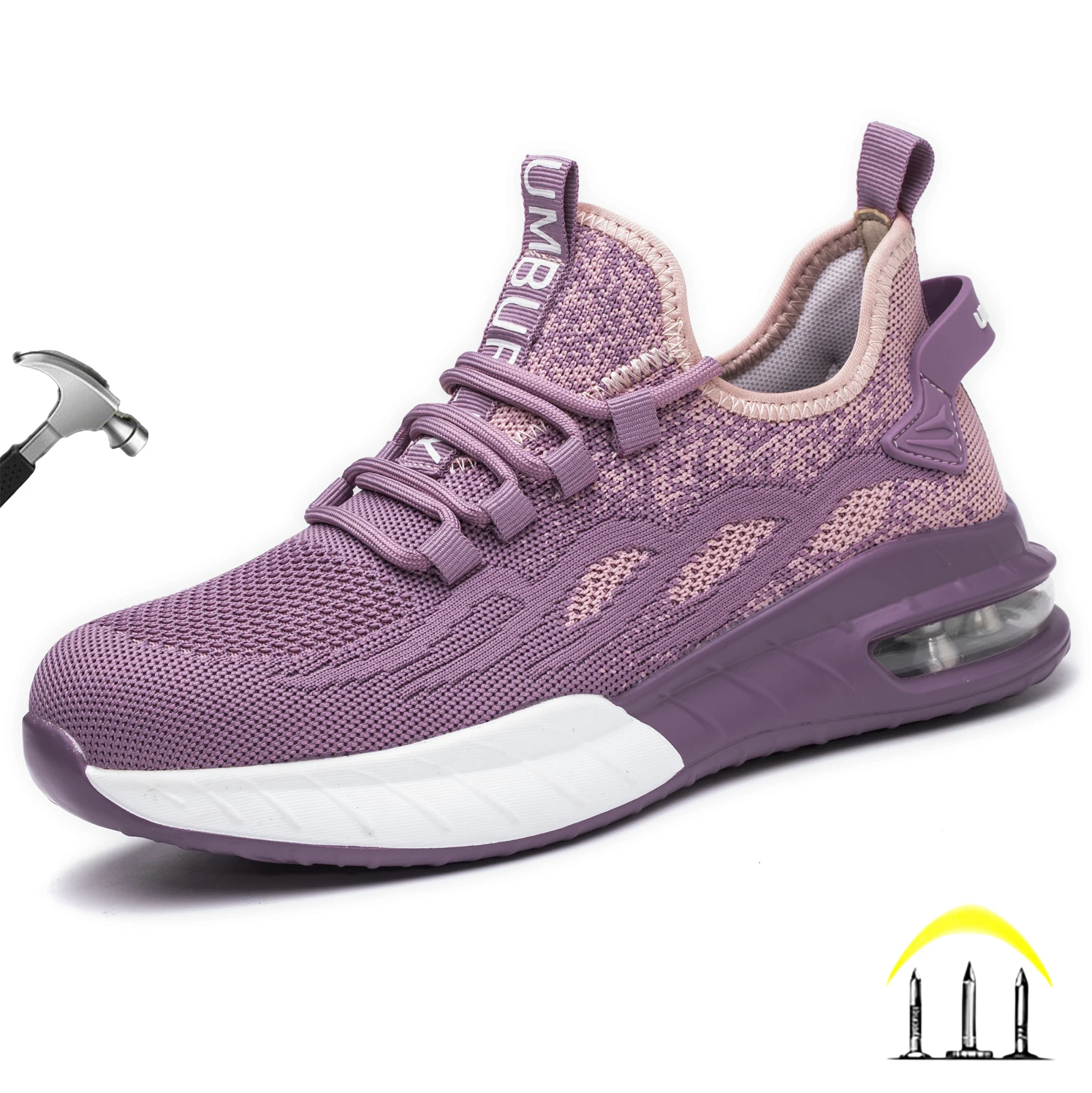 

CHNMR 2023 New Work Non Slip Safety Shoes For Women Light Breathable Sneaker Platform Female Sports Shoes Mesh Casual Sneaker