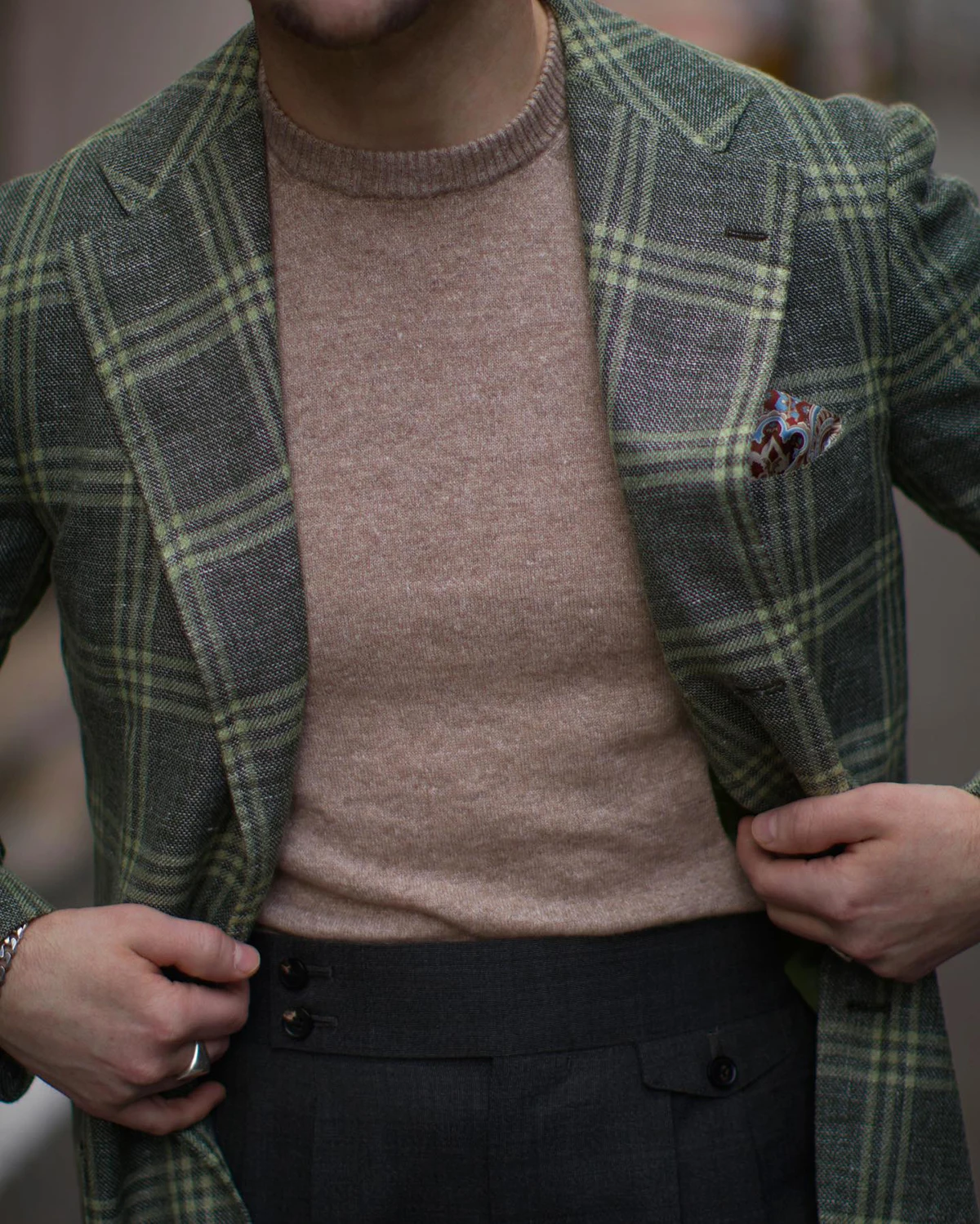 Рисунок 3 - Костюм мужской Клетчатый однобортный