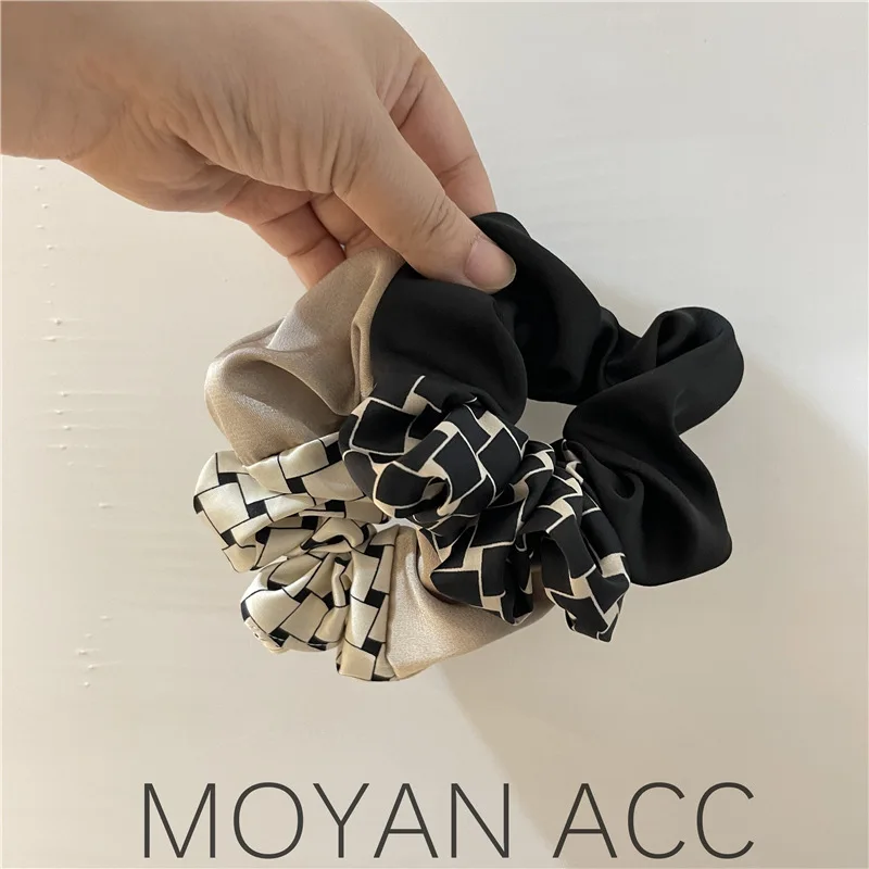 

High Quality Original ~ Pork Intestine Ponytail Hair Ring Simple Headdress Flower Bun Headband Elegant French Hair Accessories F