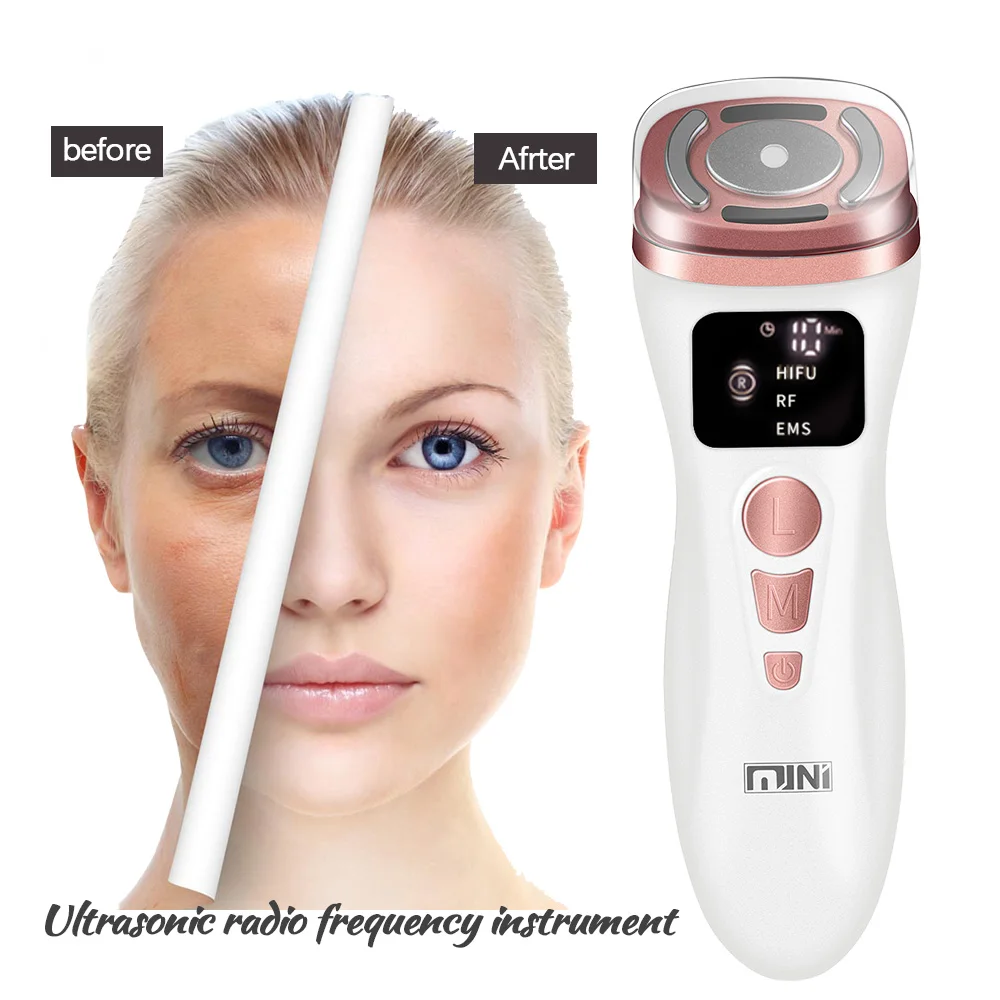 

Ultrasonic Mini HIFU Skin Rejuvenation EMS RF Tightening Lifting Therapy High Intensity Focused Ultrasound Facial Care Device