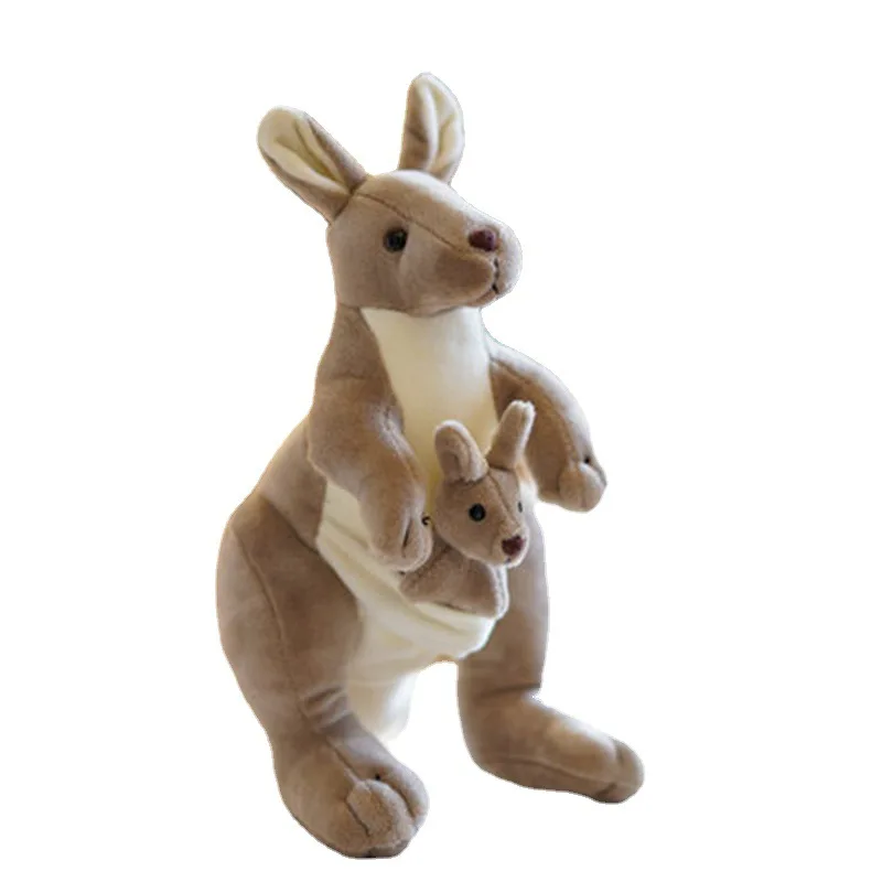 

Милый креативный плюшевый кенгуру для мамы и ребенка, мягкие игрушки-животные, куклы для детей, детские игрушки, безопасные рождественские подарки