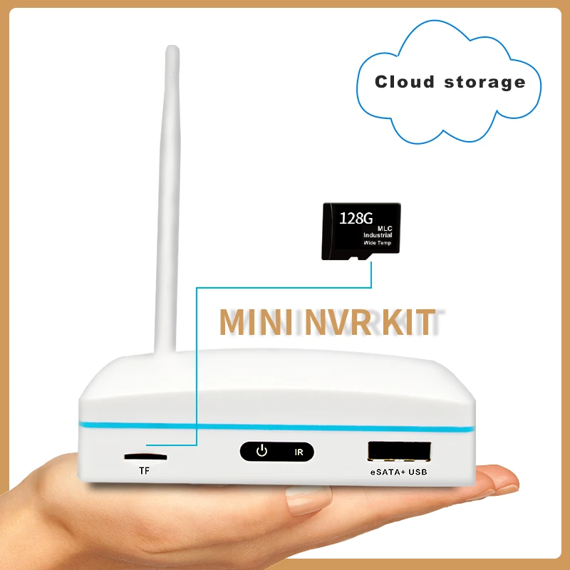 3MP 1440P Беспроводной WIFI NVR Комплект Открытый Водонепроницаемый IP-камера Пулевидная