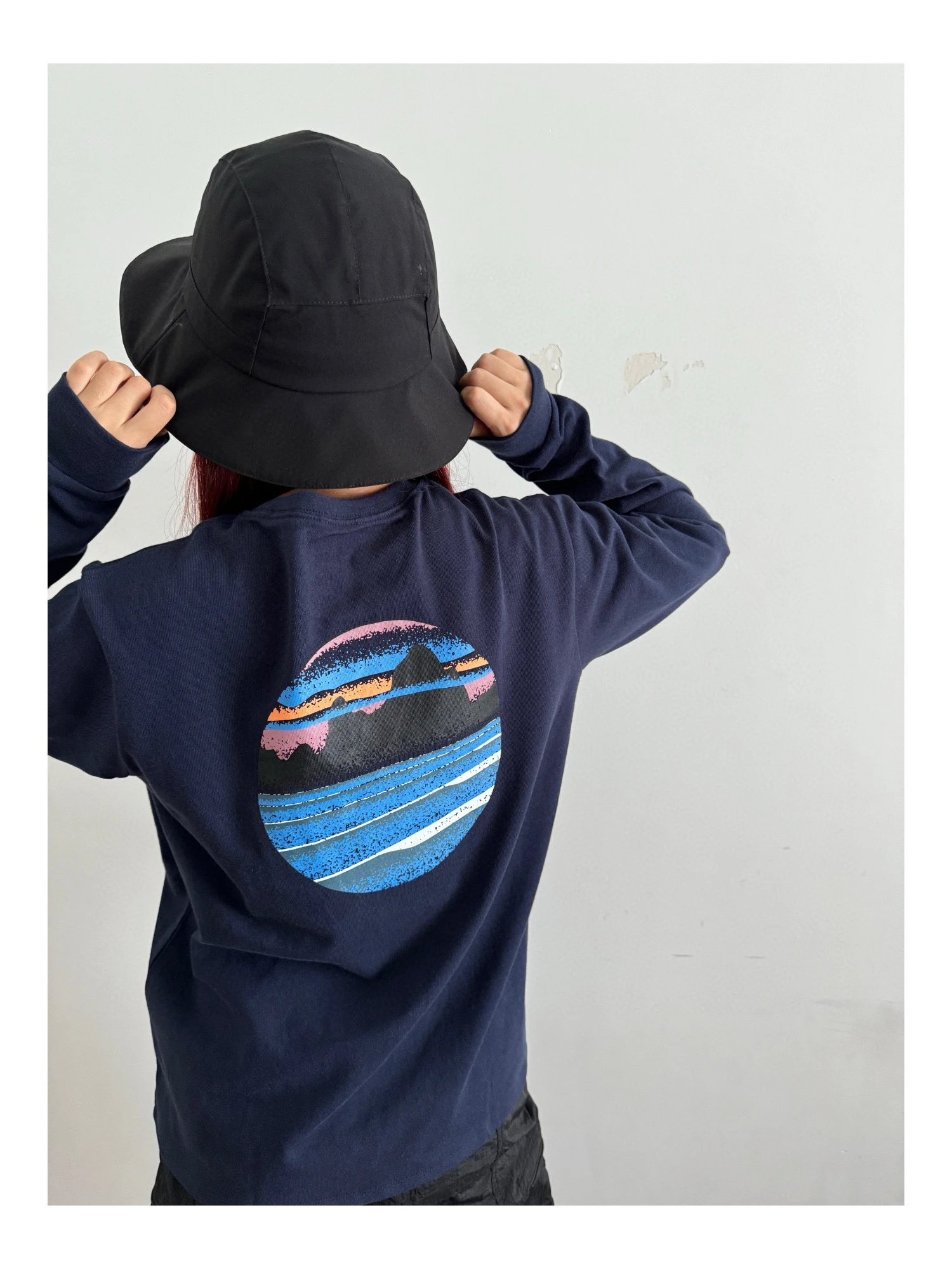 American Mountain Outdoor Retro Peak Print 280 High Weight Pure Cotton Soft Comfortable Breathable Long sleeves Shirt Men and...