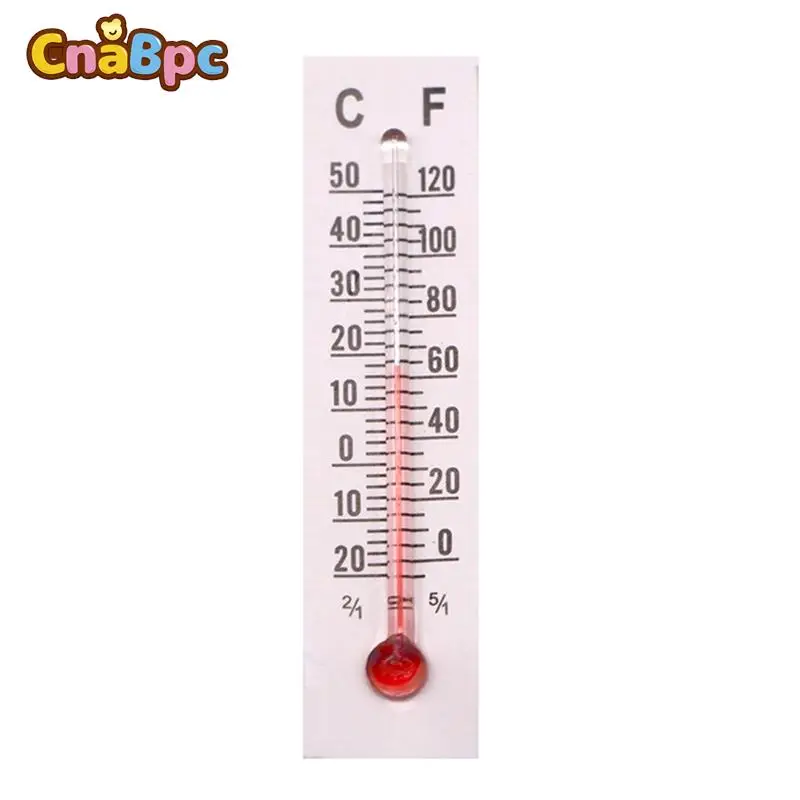 

5 шт., миниатюрный картонный термометр для кукольного домика