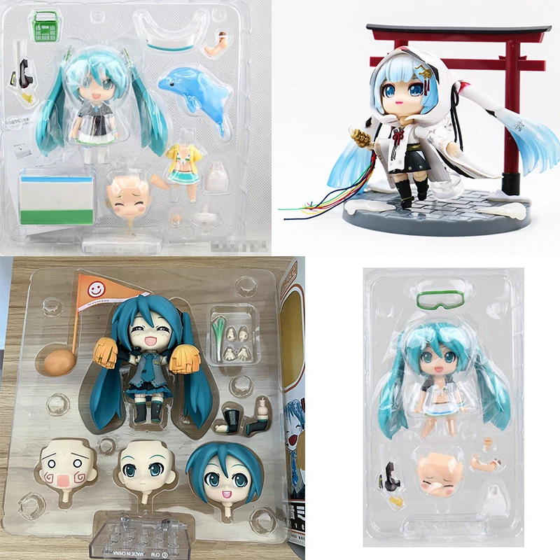 

Фигурка героя Nendoroid Hatsune Miku 339A 170 и Figma 014, кавайный Q Posket Change Face Collection, несколько аксессуаров, модель куклы