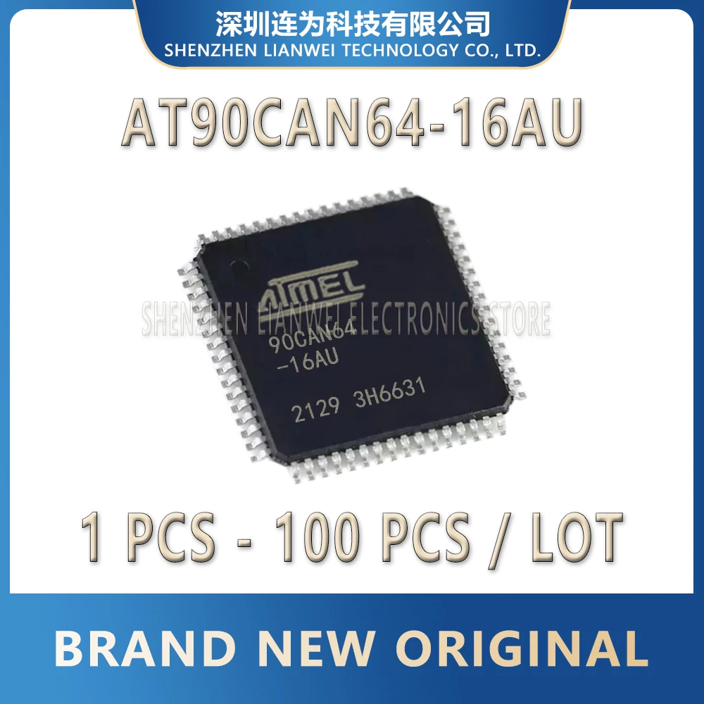 

AT90CAN64-16AU AT90CAN64 AT90CAN AT90 IC MCU Chip TQFP-64