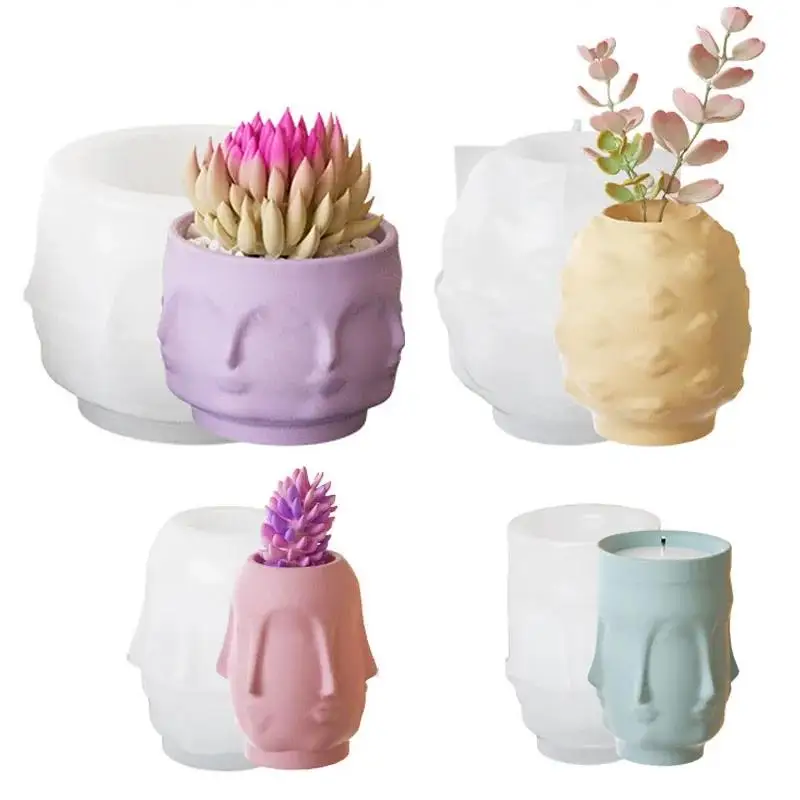 Абстрактная Форма Для цилиндрической формы для плантатора суккулентов