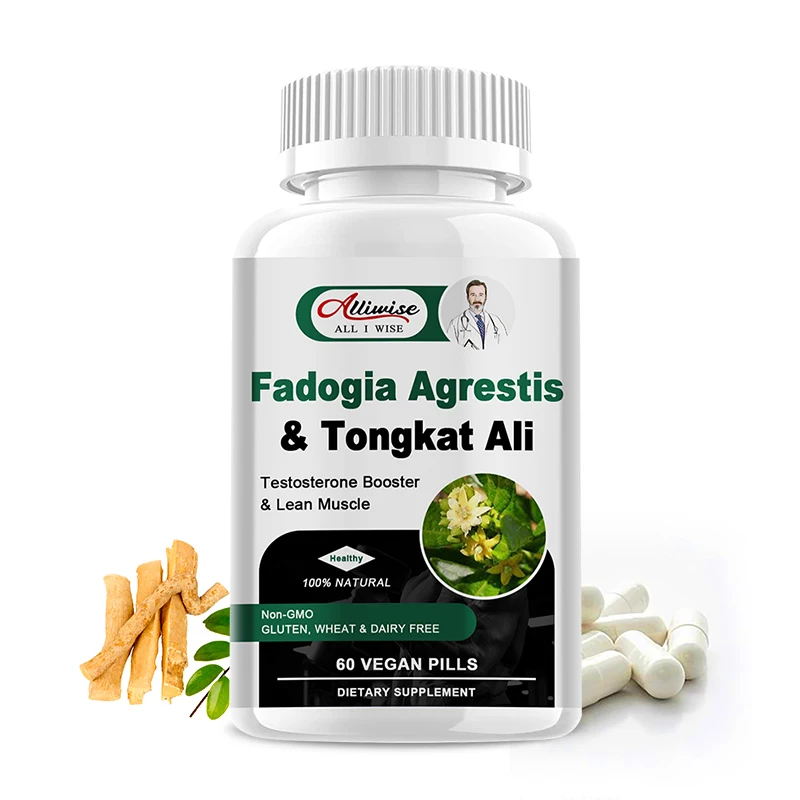 

Alliwise 3X Fadogia Agrestis ＆Tongkat Ali Root Extract Pill for Potency Testosterone Booster Health Natural Energy Supplement