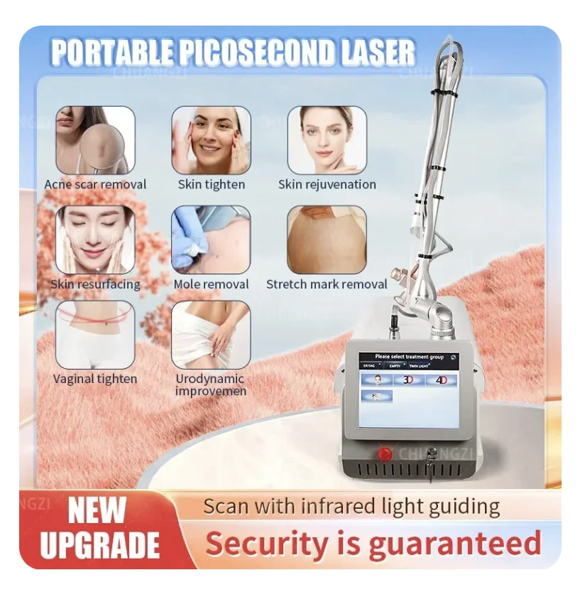 Портативная фракционная лазерная машина CO2 2024 профессиональное оборудование 4D