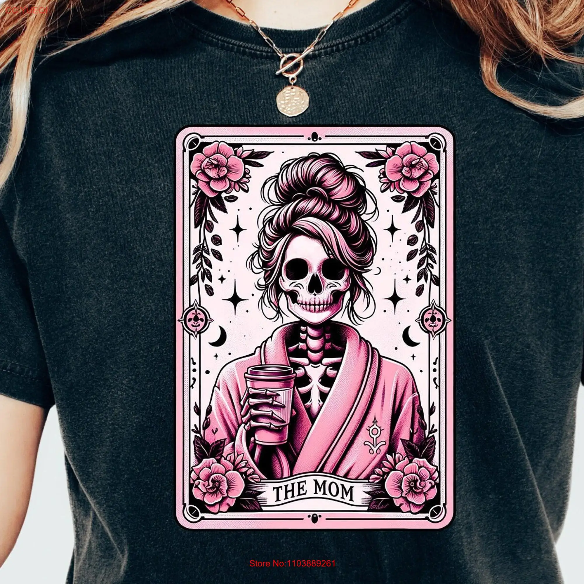 Женская футболка со скелетом с длинным или коротким рукавом