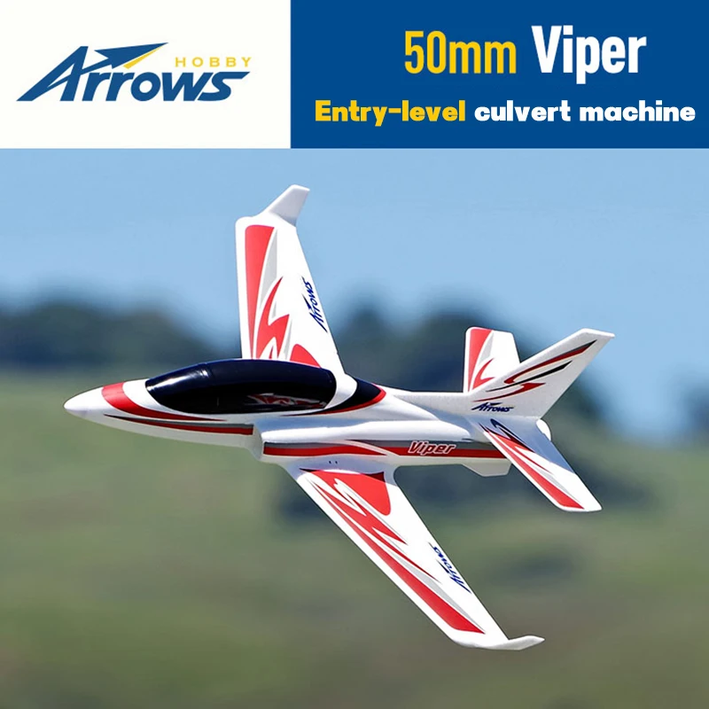 

Летательный аппарат Arrows Hobby 50 мм с канальным вентилятором EDF, модель самолета Viper с фиксированным крылом, устойчивый к падению, для тренировок на начальном уровне, радиоуправляемый самолет