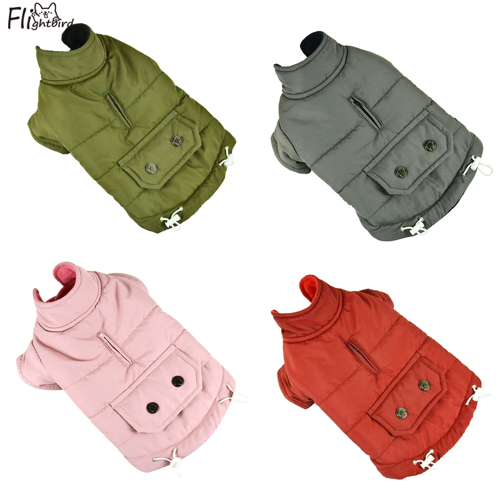 

Dog Clothes Winter Dog Coat Windproof Padded Dog Vest Jacket for Small Medium Dogs Bulldog Golden Retriever Labrador Clothing