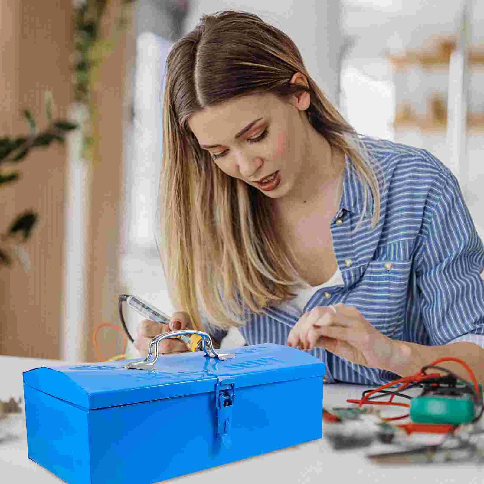 Контейнер Портативный ящик для инструментов Комод Инструменты Железный