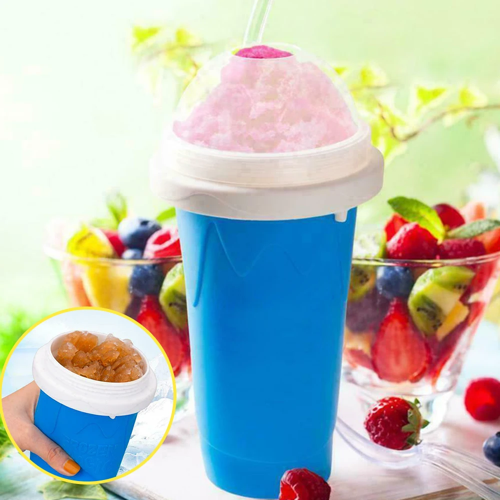 

Quick-frozen Smoothie Cup Diy Homemade Smoothie Cups Freeze Drinks Cup Double Layer Summer Juice Ice Cream Cooling Cup