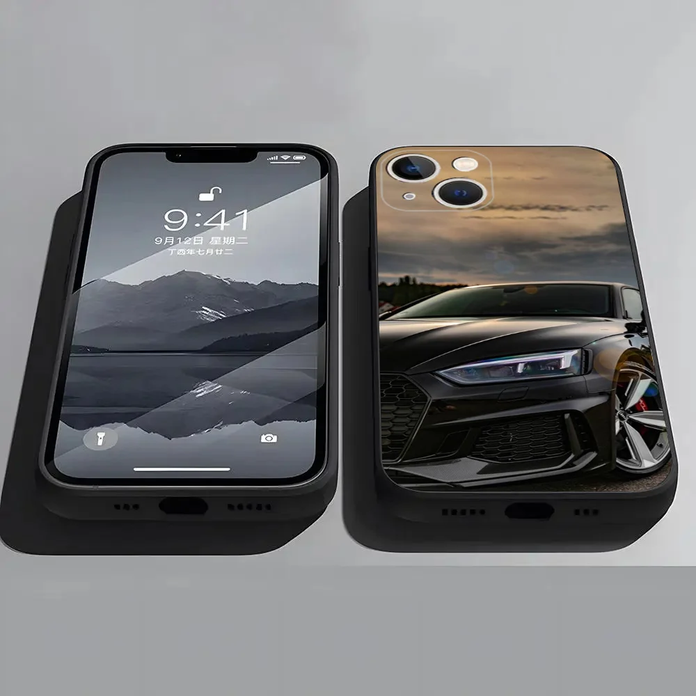 Автомобиль для A-Audis R-S спортивный чехол телефона Apple iPhone 15 14 13 12 11 Pro X XS Max XR Plus мини