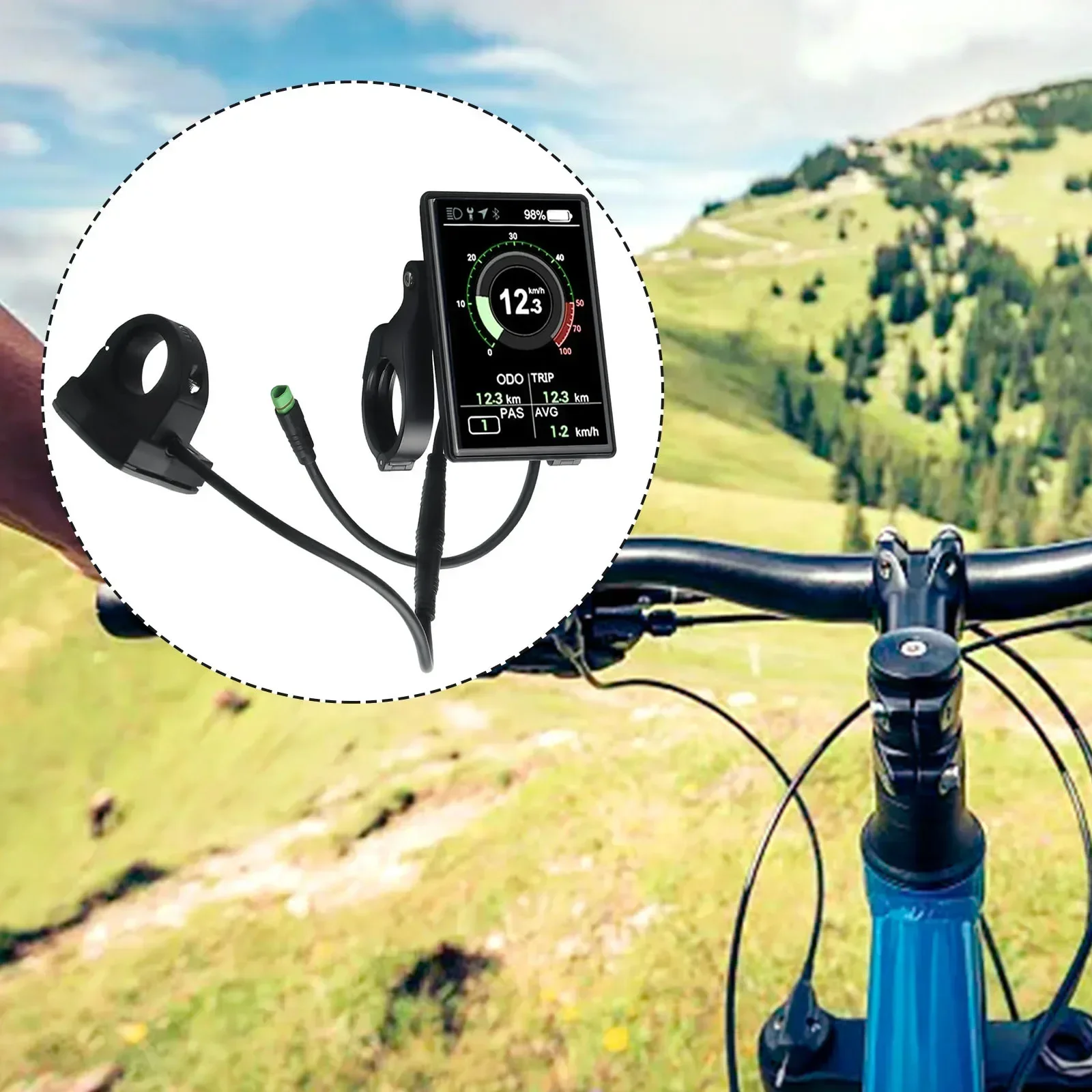 Дисплей IPS для электровелосипеда Bafang MidDrive Поддержка двигателя BluetoothAPP аксессуары