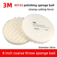 american 3m 05723 sponge ball polishing disc 8 inch 200mm car polishing waxing disc white coarse sponge