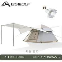 bswolf automatic tent 3 4 person waterproof camping tent easy one touch tent large hall for sun sheltertravelhiking