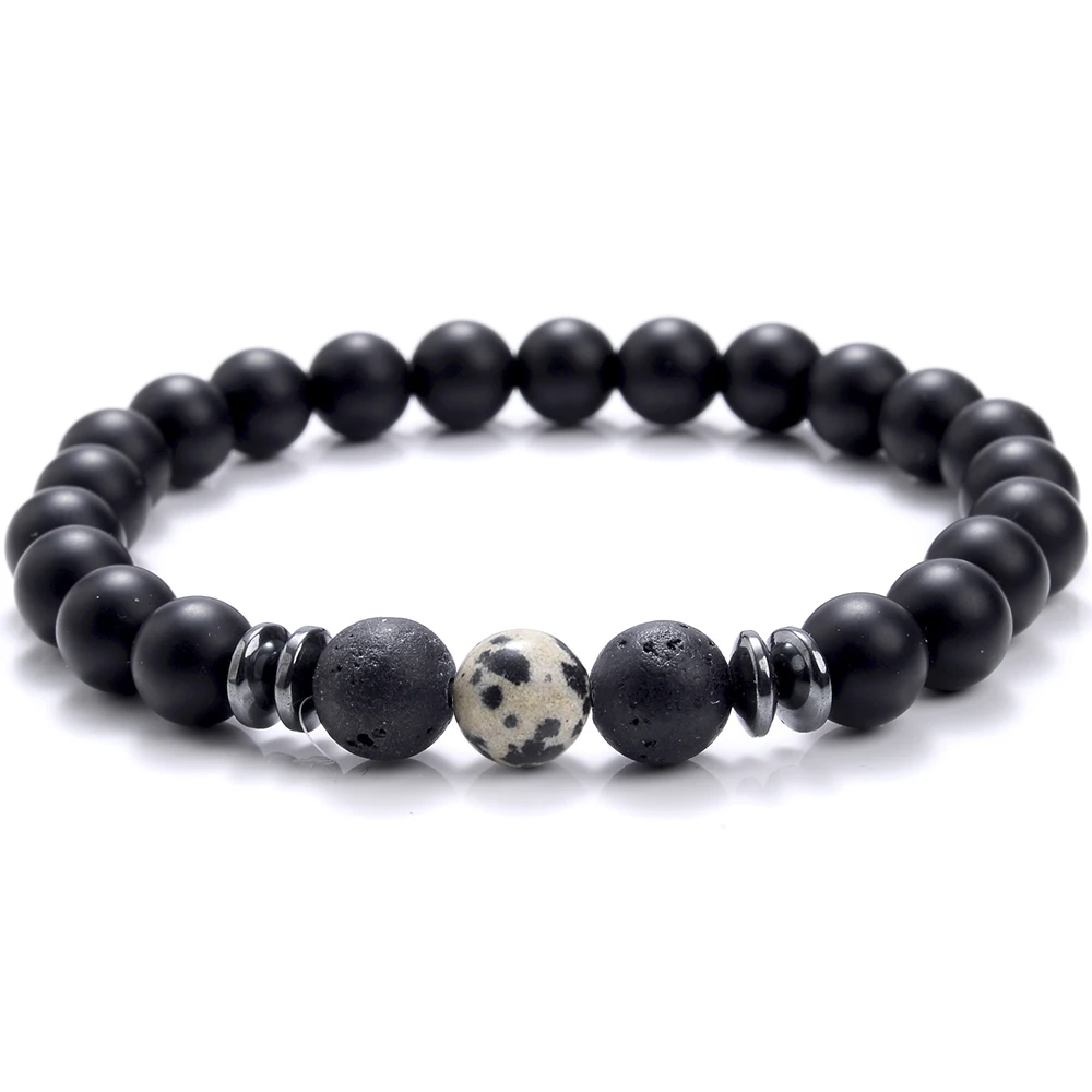 Браслет ручной работы для мужчин и женщин классический растягивающийся браслет