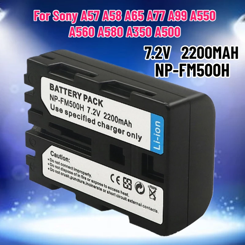 Фото Аккумулятор NP-FM500H (FM500H) для камер Sony A57, A58, A65, A77, A99, A550, A560, A580, A350, A500 с полным декодированием №1