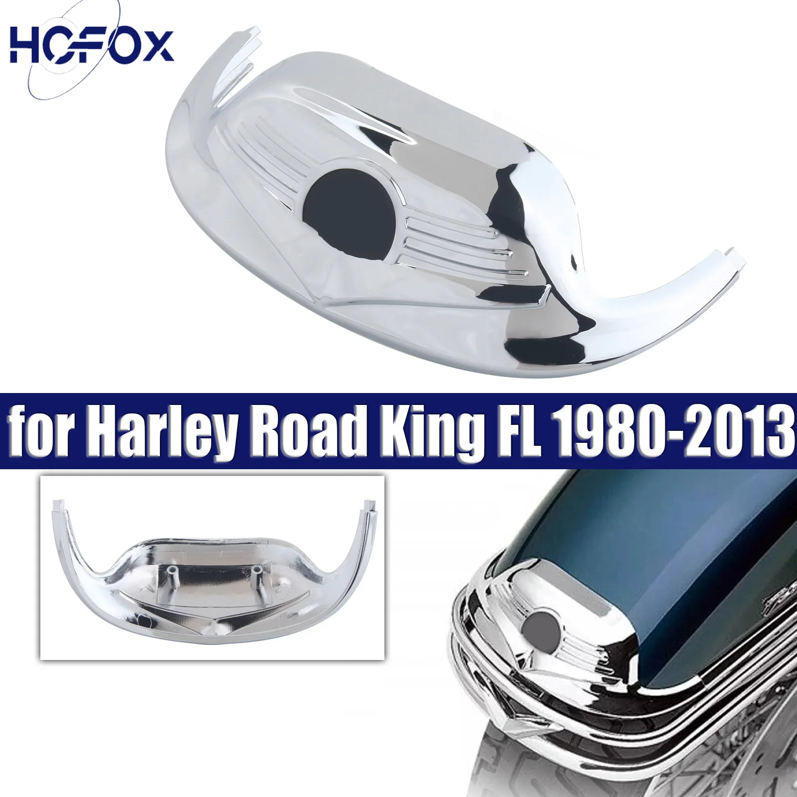 Хромированная накладка на переднее крыло мотоцикла для Harley Road King FL FLHR FLHTCUTG 1980-2013