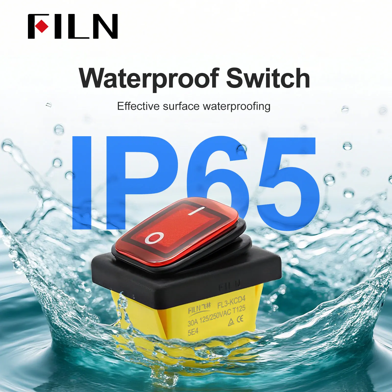Водонепроницаемый кулисный переключатель FILN 220V 30A