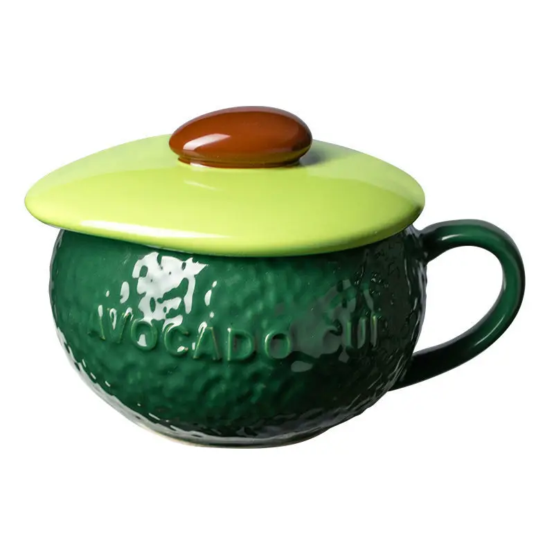 

Керамическая чашка с крышкой, чашка для воды, чашка для чая, кружка, чашка для завтрака, чашка для питьевой воды для девушек, улучшенная чувст...