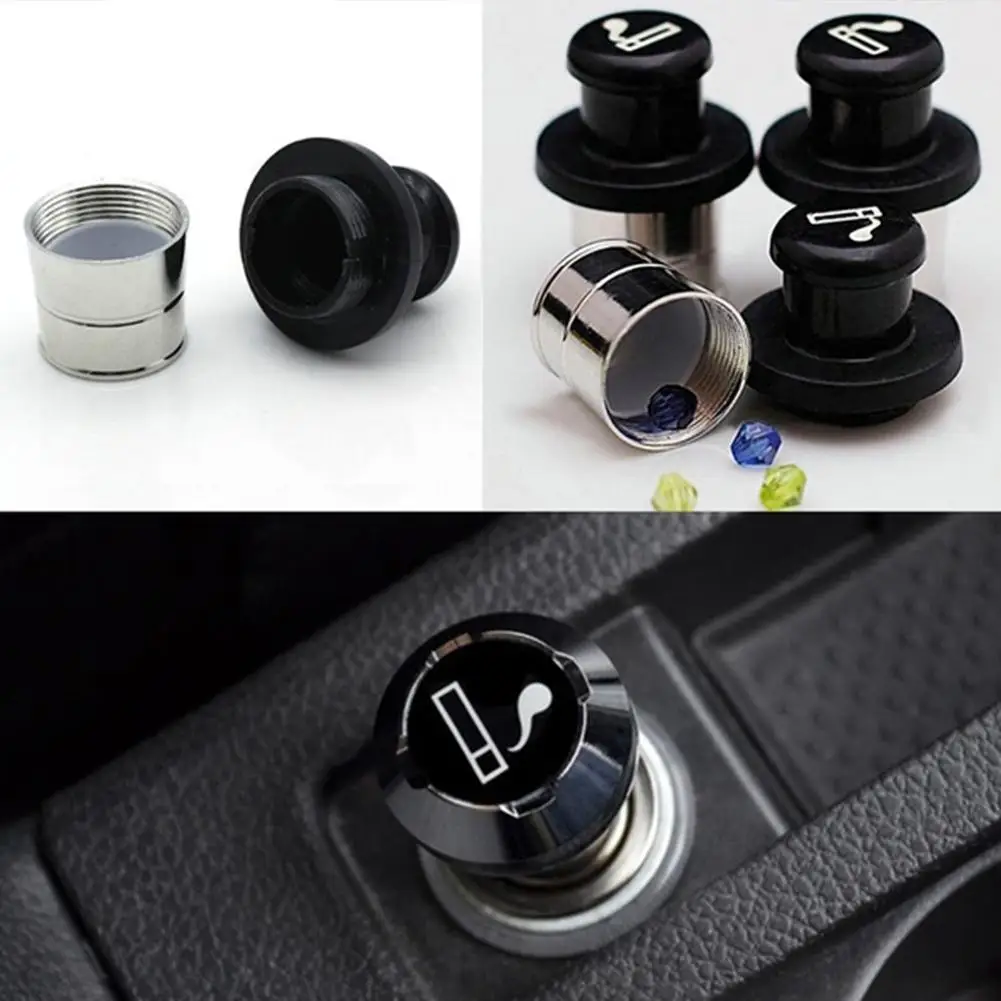 

1 Pcs Car Cigarette Lighter Storage Holder Car Small Waterproof Pills Box Lighter Cigarette Store Items Portable And Durable