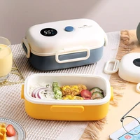 lengthened insulated student adult with lunch box to work office portable temperature display food container bento containers