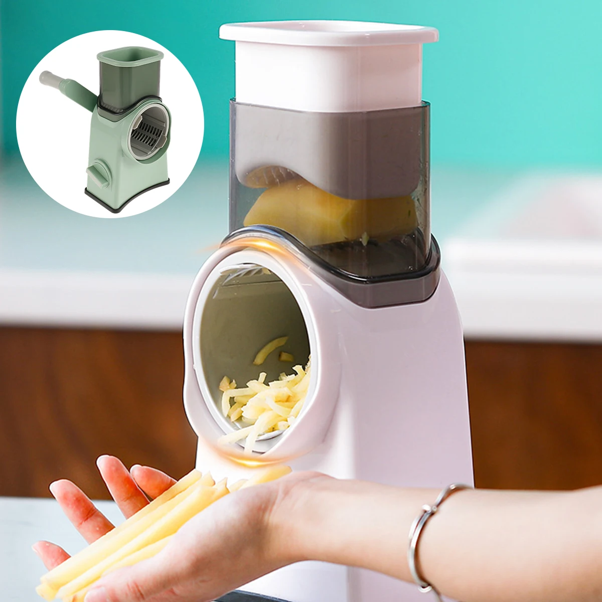 

Овощерезка с 2 лезвиями из нержавеющей стали