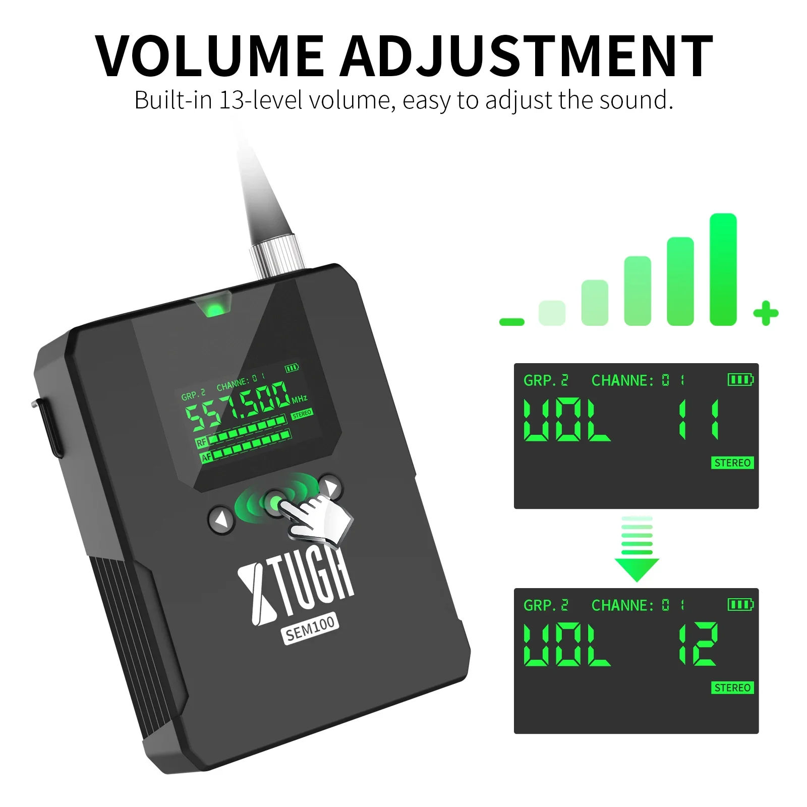 Беспроводная система мониторинга ушей XTUGA SEM100 UHF