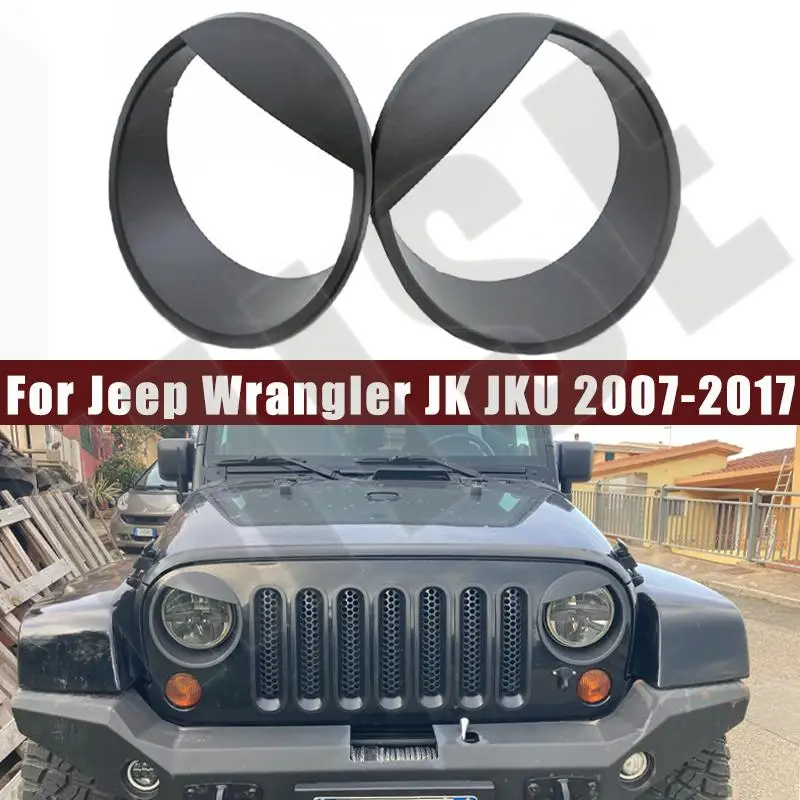 

Для Jeep Wrangler JK JKU 2007-2017 Angry Eyes передняя фара, лицевая панель, накладка