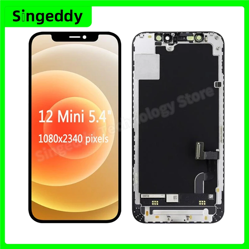 Enlarge I Phone LCD Screen For iPhone 12 Mini Display Replacement Touch Complete Digitizer Assembly Mobile Phones Repair Parts