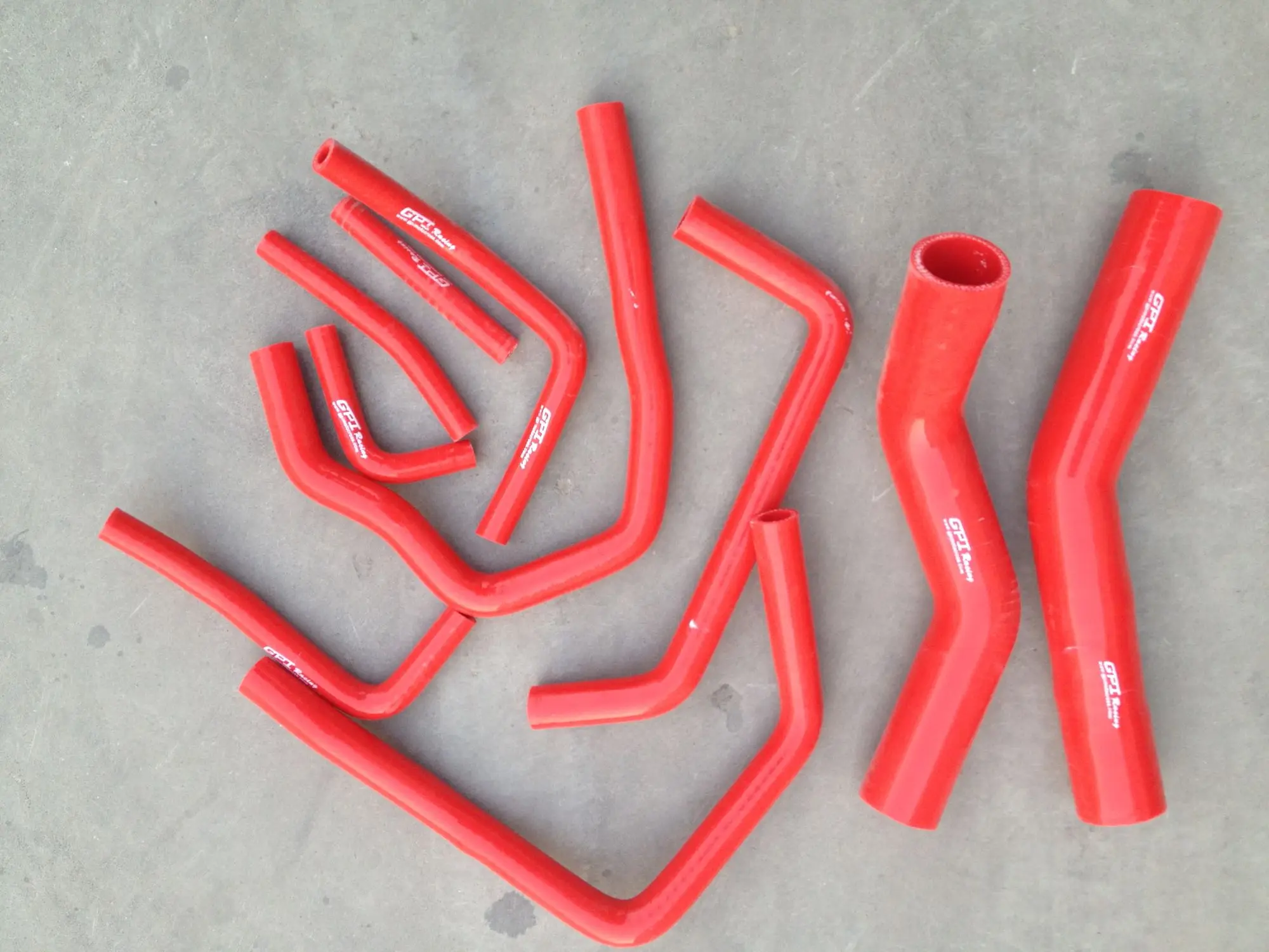 Красный силиконовый шланг радиатора для 1990-1997 Toyota Land Cruiser HDJ80 1HD-T/FT 4.2L TURBO 1990 1991 1992