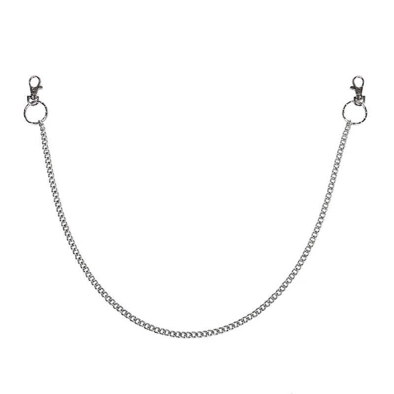 Панк хип-хоп модные рандомные брюки искусственные цепи в стиле панк