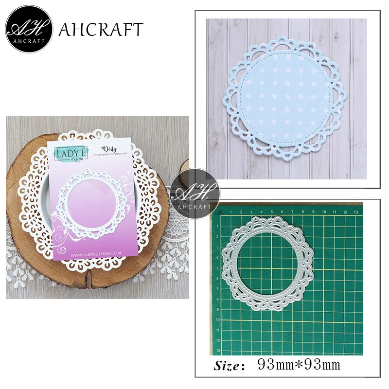 

Круглый кружевной фон металлические Вырубные штампы для «сделай сам» Скрапбукинг Фотоальбом декоративное тиснение трафарет бумажные карт...