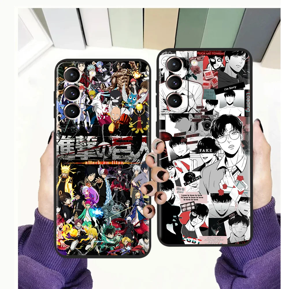 

Anime Comic Collection Phone Case For Samsung Galaxy S20 S21 FE Note 20 10 Ultra S21 S10 S9 S10E S8 M21 M22 M31 M32 Plus Bag TPU